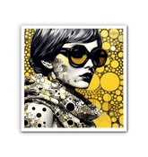 Artistic Accomplishments canvas displayed in a modern living room.